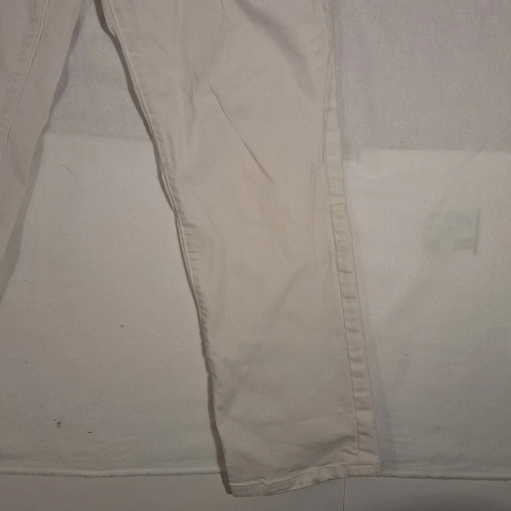 Ann Taylor LOFT Sz 29/8 White Jeans Curvy Fit Straight Leg Stretch